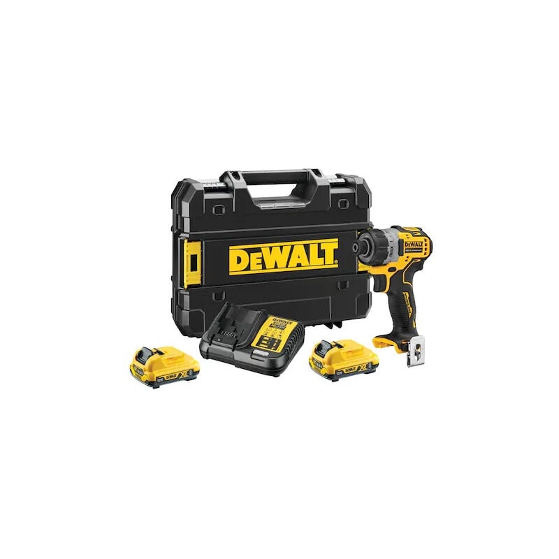 foto del prodotto dewalt avvitatore senza spazzole xr 12v 2ah li ion 15 impostazioni di coppia dcf601d2 qw