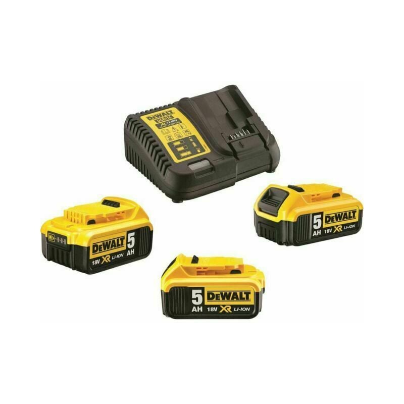 foto del prodotto dewalt batteria di starter kit, 1 pezzi, giallo nero, dcb115p3 qw