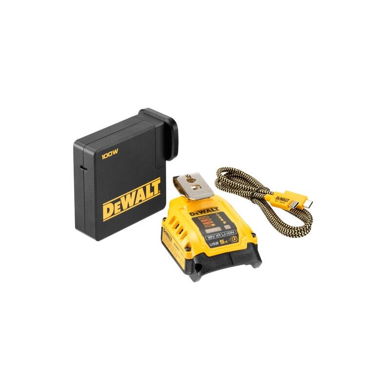 foto del prodotto dewalt caricabatterie portatile xr 18v 54v dcb094k qw