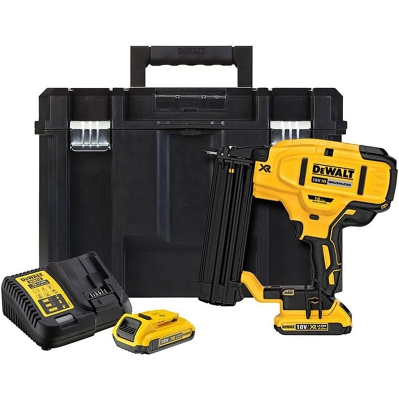 foto del prodotto dewalt chiodatrice per rifinitura 18v 2,0 ah 2 batterie caricabatterie valigetta dcn680d2