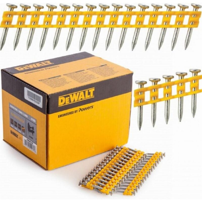 foto del prodotto dewalt chiodi zincati 15 x 2,6 mm per dcn890 per calcestruzzo 1005 pezzi dcn8901015