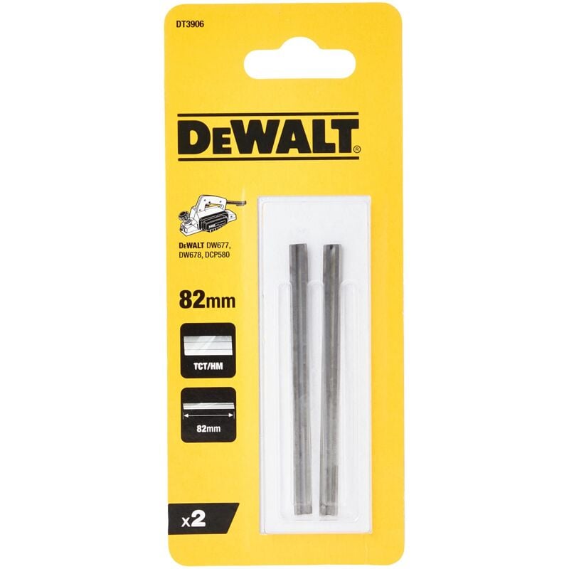 foto del prodotto dewalt coltelli reversibili mm.82 tct, dt3906 qz