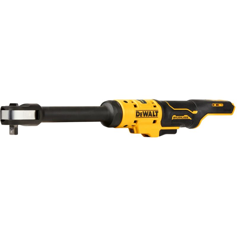 foto del prodotto dewalt cricchetto a batteria dcf503en, 3 8 , 12v, versione lunga senza batteria e caricabatterie