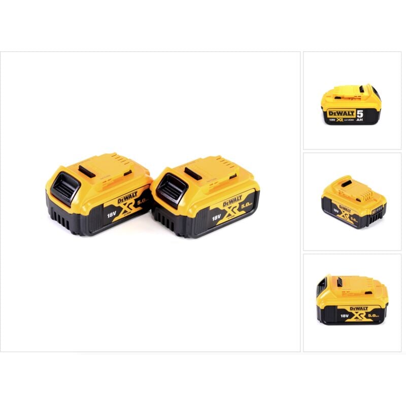 foto del prodotto dewalt dcb 184 2x batterie da 18v 5 ah 5000 mah xr li ion