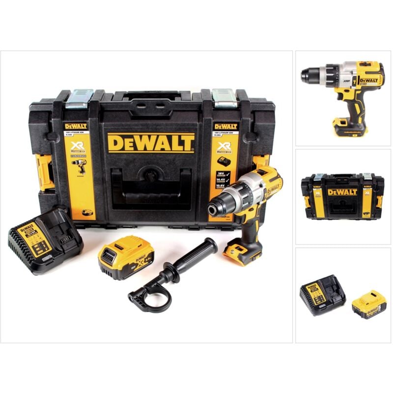 foto del prodotto dewalt dcd 996 p1 trapano avvitatore a percussione a batteria 18v 95nm brushless in valigetta toughbox 1x batteria 5,0 ah caricatore