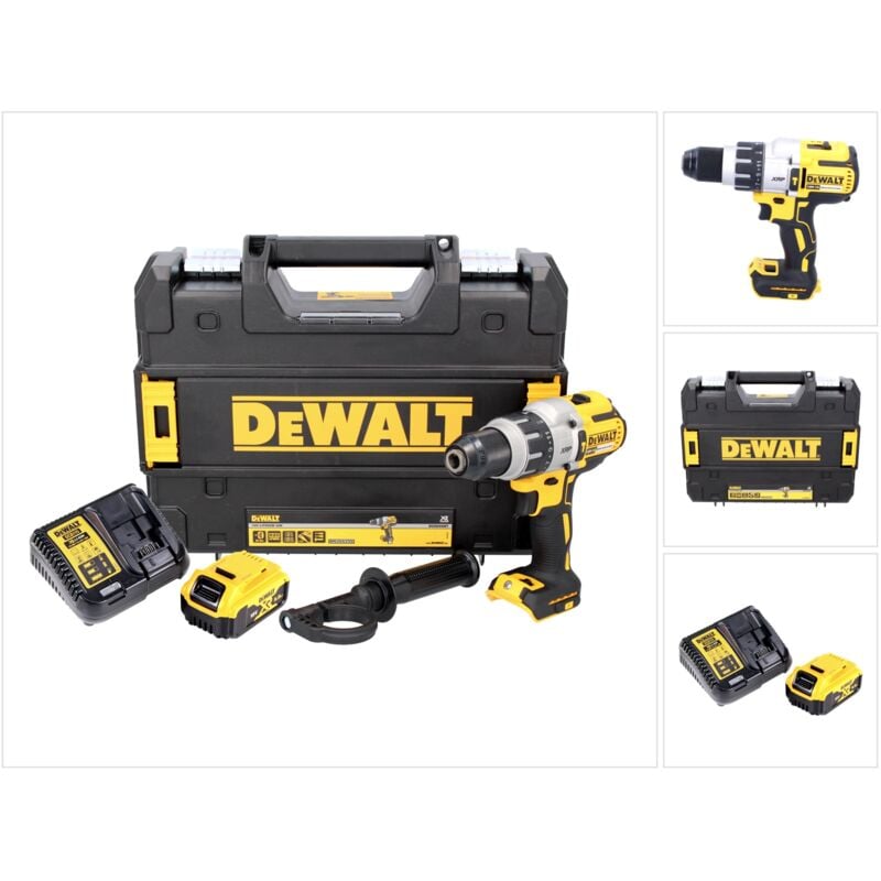 foto del prodotto dewalt dcd 996 p1 trapano avvitatore a percussione a batteria 18v 95nm brushless in valigetta tstak 1x batteria 5,0 ah caricatore
