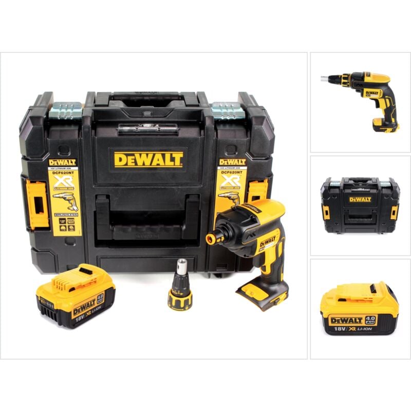 foto del prodotto dewalt dcf 620 18 v trapano avvitatore brushless per cartongesso in valigetta tstak ii 1x batteria 4,0 ah senza caricatore