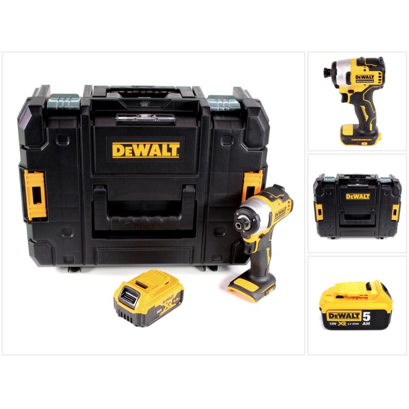 foto del prodotto dewalt dcf 809 nt avvitatore ad impulsi a batteria 18v in valigetta t stak 1x batteria 5,0 ah senza caricabatterie