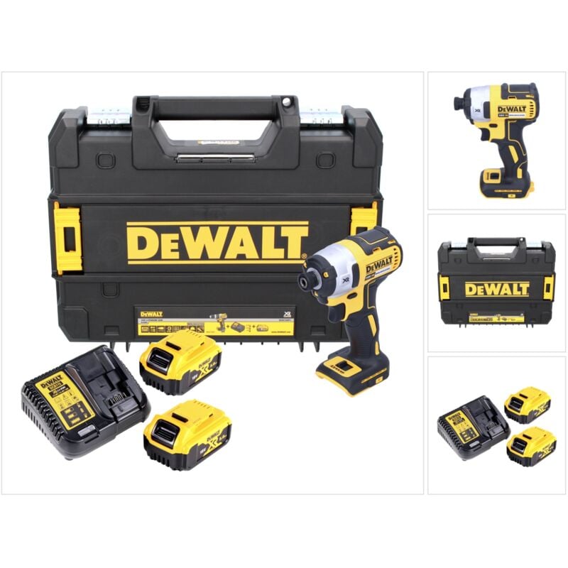 foto del prodotto dewalt dcf 887 p2 avvitatore a impulsi brushless 18 v xr con attacco esagonale 1 4 in valigetta tstak 2x batterie dcb 184 5,0 ah caricabatterie