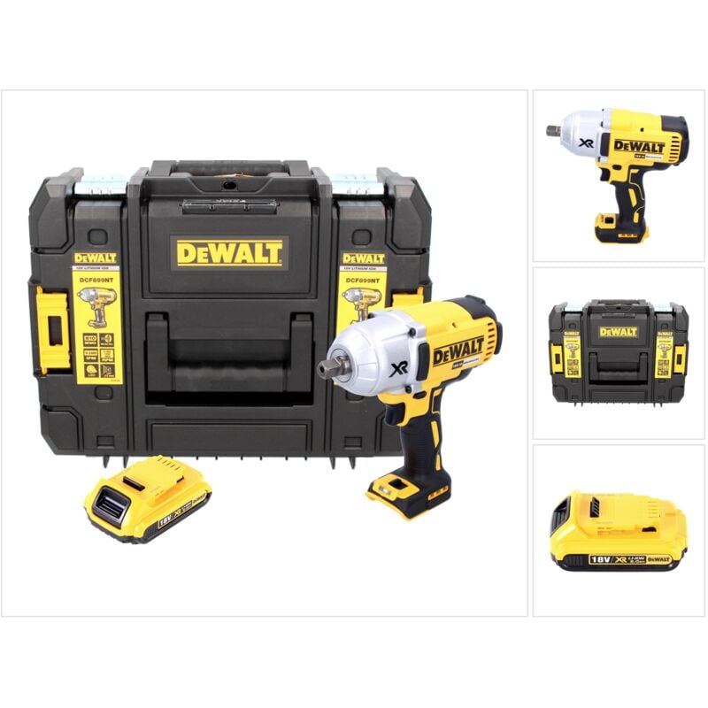 foto del prodotto dewalt dcf 899 avvitatore ad impulsi a batteria 18v 950nm in valigetta tstak 1x batteria 2,0 ah senza caricabatterie