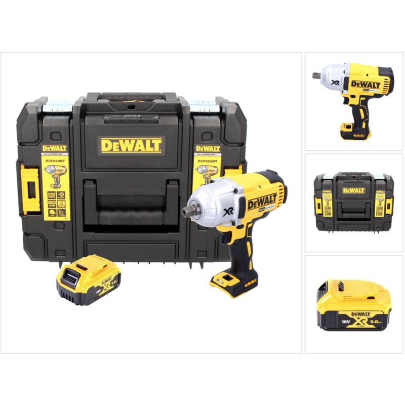 foto del prodotto dewalt dcf 899 avvitatore ad impulsi a batteria 18v 950nm in valigetta tstak 1x batteria 5,0 ah senza caricabatterie