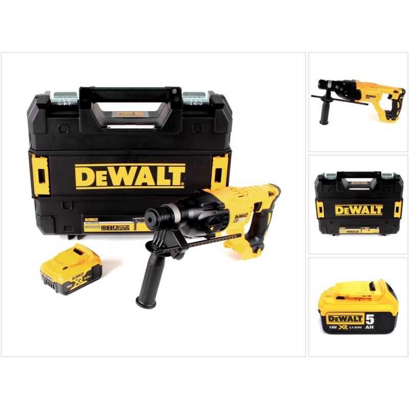 foto del prodotto dewalt dch 133 nt martello combinato a batteria 18v 2,6j sds plus brushless 1x batteria ricaricabile 5,0ah tstak senza caricatore