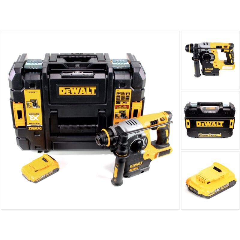 foto del prodotto dewalt dch 273 18 v tassellatore brushless a batteria sds plus in valigetta tstak 1x batteria 2,0 ah
