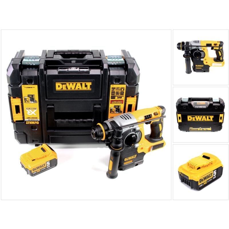 foto del prodotto dewalt dch 273 18 v tassellatore brushless a batteria sds plus in valigetta tstak 1x batteria 5,0 ah