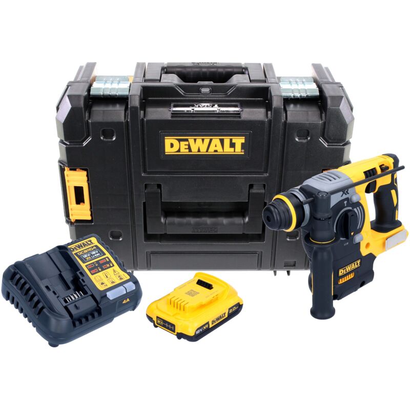 foto del prodotto dewalt dch 273 d1 18 v tassellatore brushless a batteria sds plus in valigetta tstak 1x batteria 2,0 ah caricatore