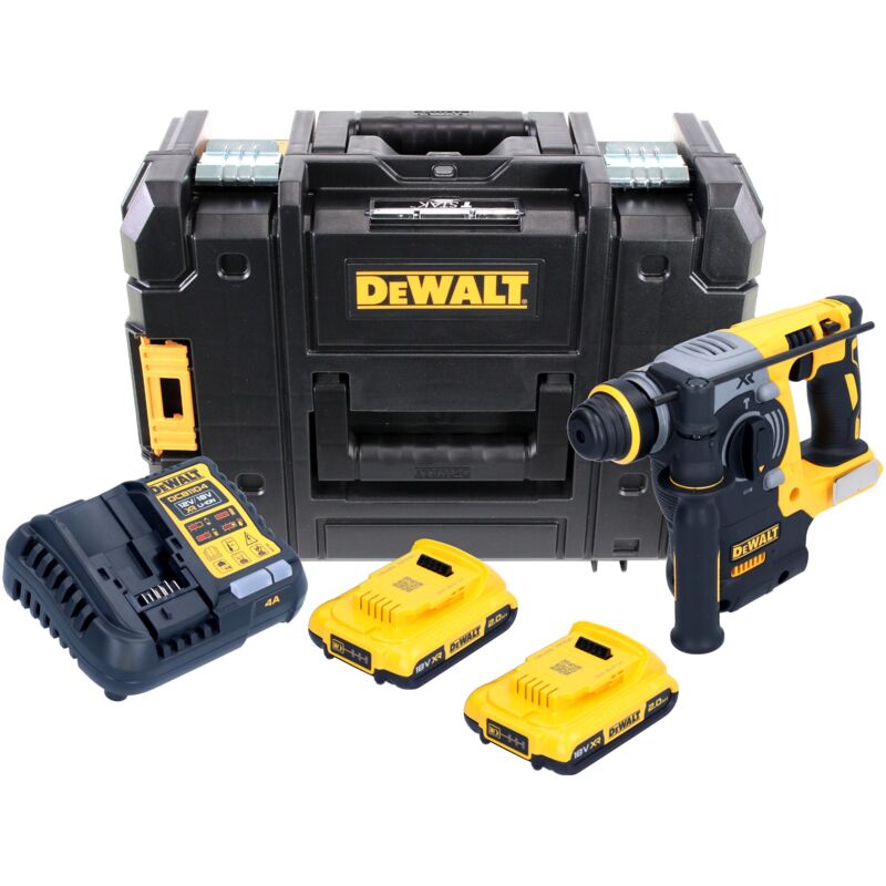 foto del prodotto dewalt dch 273 d2 18 v tassellatore brushless a batteria sds plus in valigetta tstak 2x batterie 2,0 ah caricatore