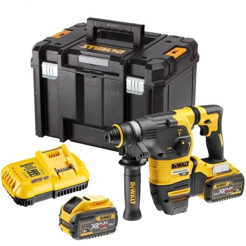 foto del prodotto dewalt dch323t2 tassellatore elettropneomatico 2,8 j sds plus brushless 54 v