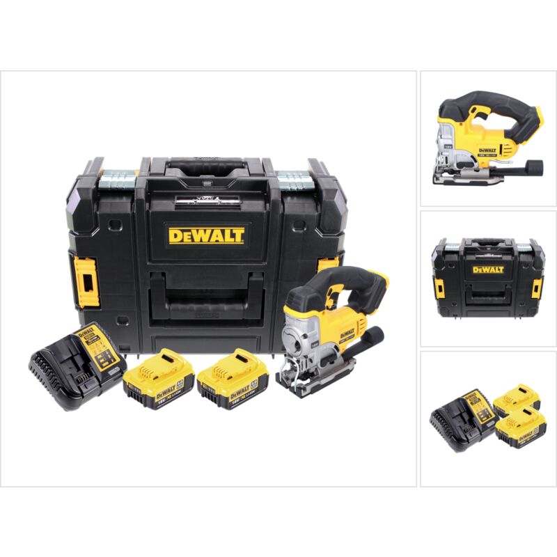 foto del prodotto dewalt dcs 331 m2 seghetto alternativo a batteria 18v xr in valigetta tstak 2x batterie dcb 182 4,0 ah caricabatterie dcb 115