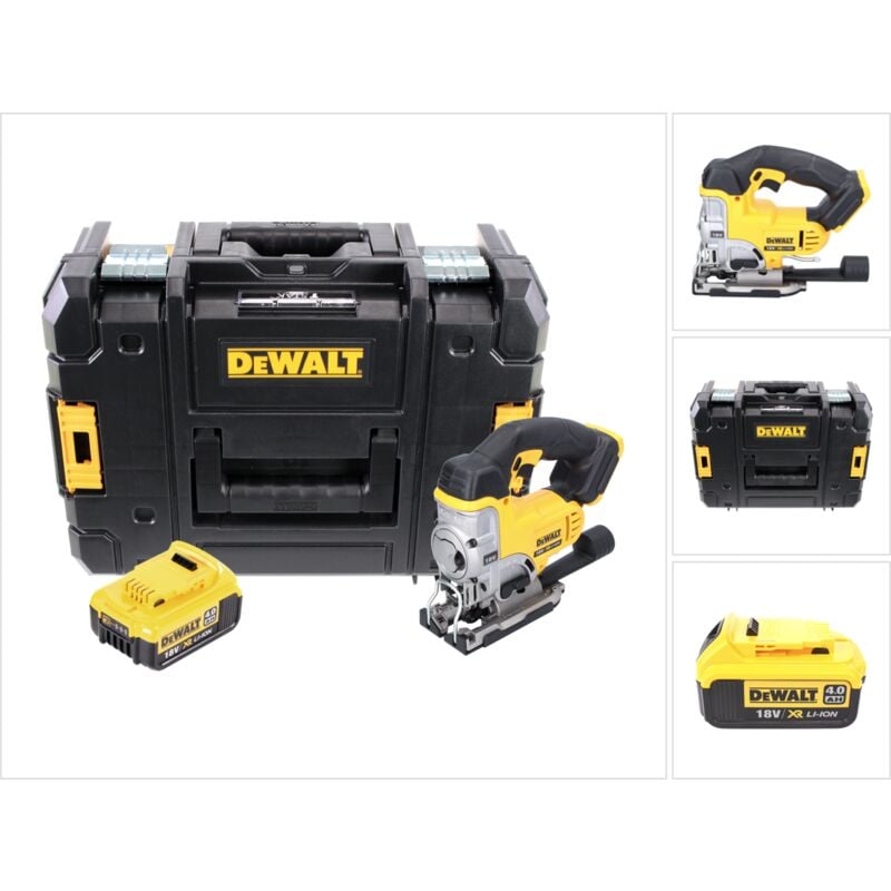 foto del prodotto dewalt dcs 331 seghetto alternativo a batteria 18v xr in valigetta tstak 1x batteria dcb 182 4,0 ah - senza caricabatterie