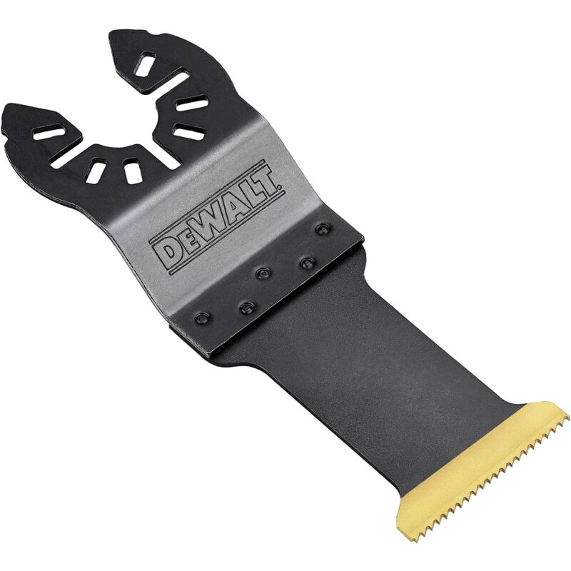 foto del prodotto dewalt dt20707 qz accessori per utensile multifuzione lama in titanio lunga durata per tagli ad affondamento larghezza 31mm lunghezza 43mm