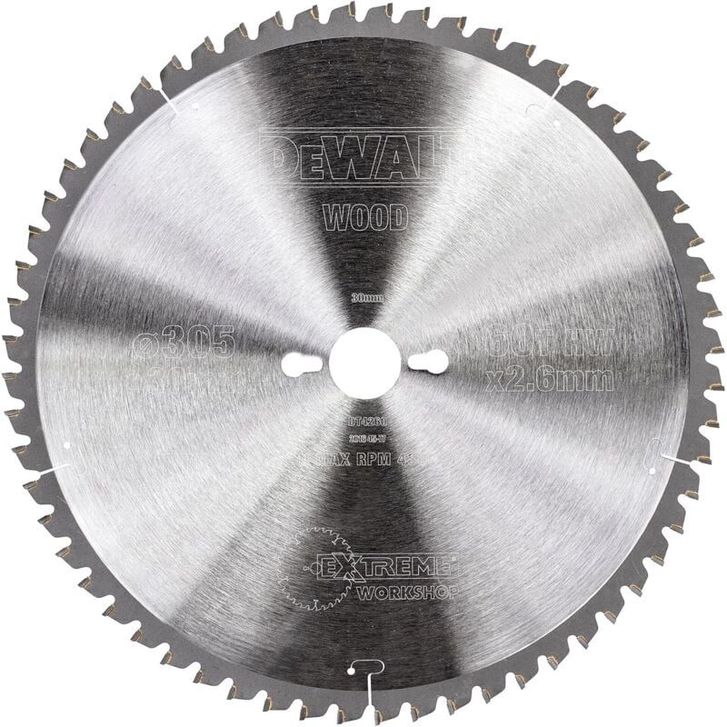 foto del prodotto dewalt dt4094 qz lama sega circolare extreme 305x30mm 60t legno