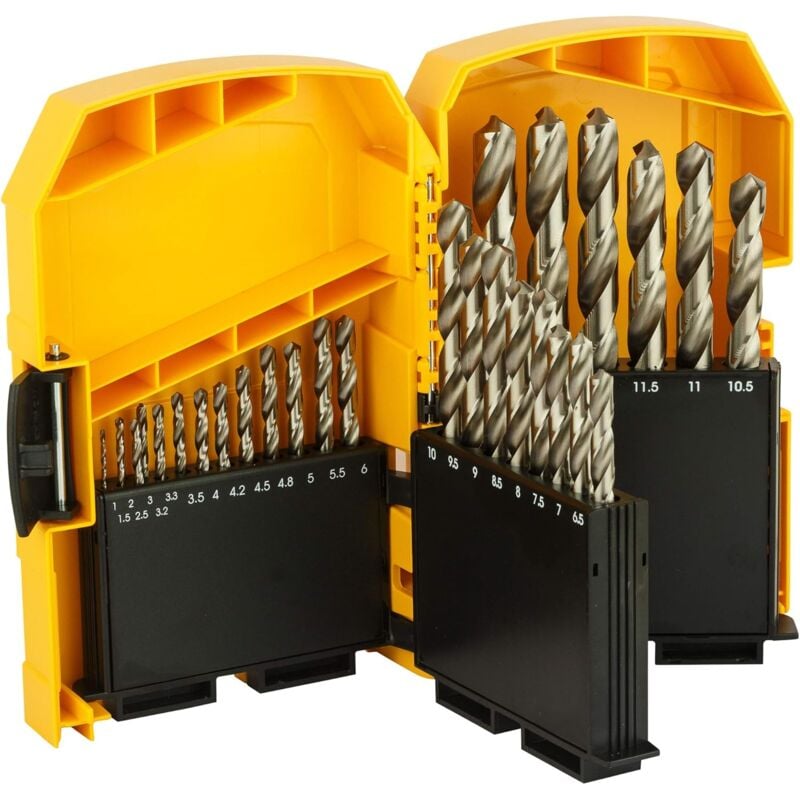 foto del prodotto dewalt dt5929 qz set punte hss g din 338 29pz metallo