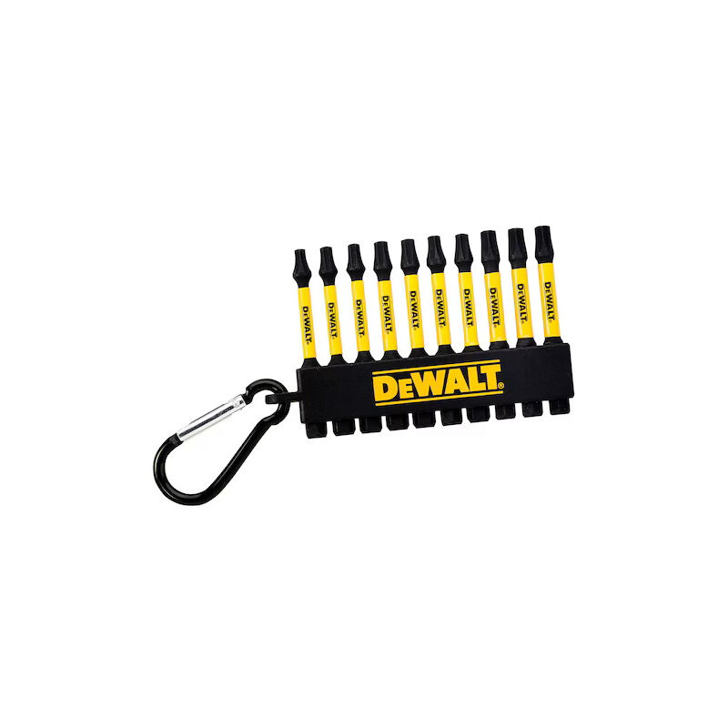 foto del prodotto dewalt dt7275 qz set punte cacciavite flextorq moschettone