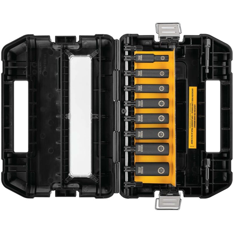 foto del prodotto dewalt dw22838 3 20,3 cm 10 piece impact ready socket set