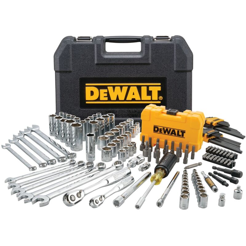 foto del prodotto dewalt dwmt73802 mechanics tool kit set con custodia 142 pezzi 