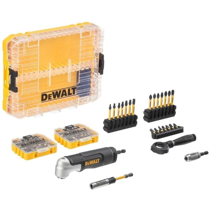 foto del prodotto dewalt extreme kit da 80 pezzi inserti adattatori ad angolo bussole