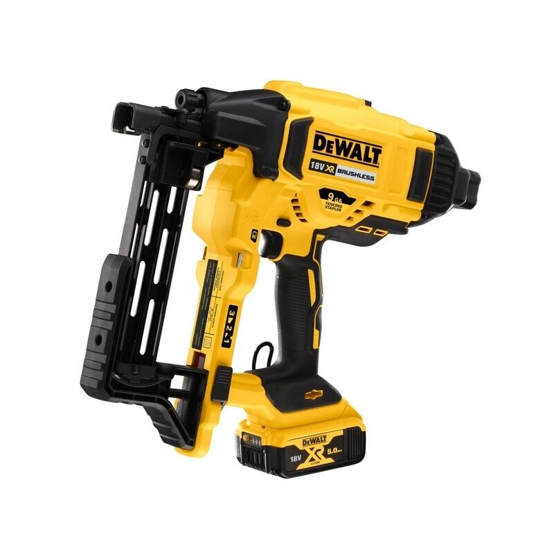 foto del prodotto dewalt graffatrice per recinzione xr 18v 5ah li ion brushless dcfs950p2 qw