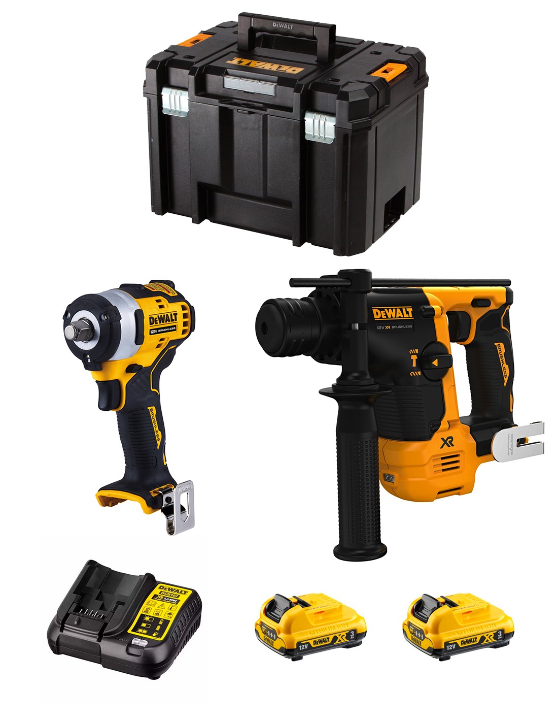 foto del prodotto dewalt kit d12k201 dch072 dcf901 2 x 3,0 ah.. 8435587925330