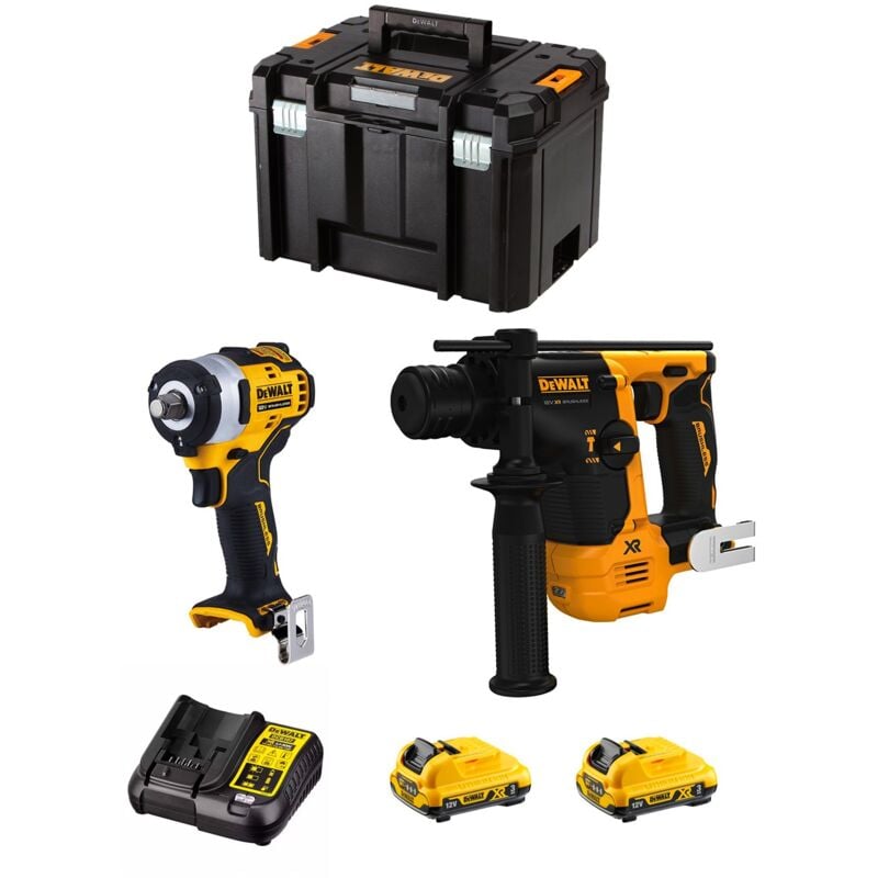 foto del prodotto dewalt kit d12k201 dch072 dcf901 2 x 3,0 ah dcb107 tstak vi 
