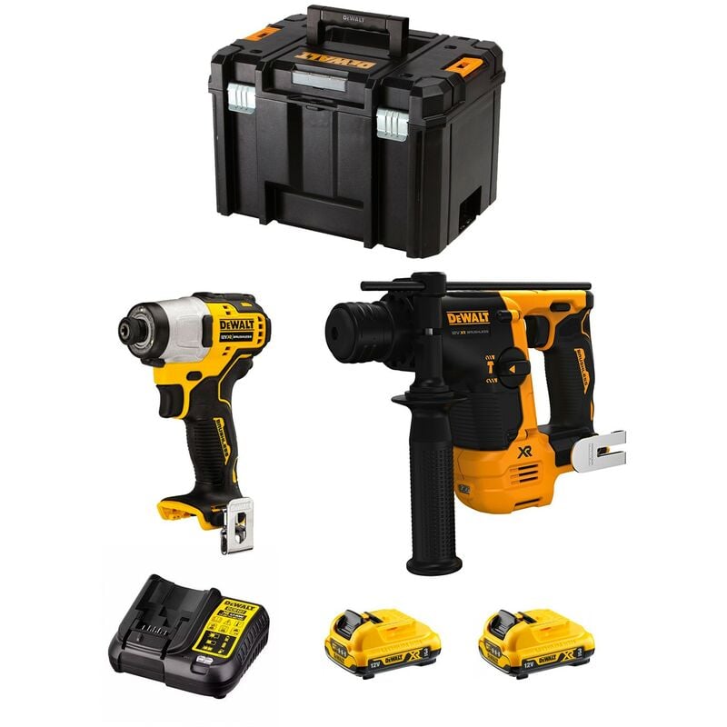 foto del prodotto dewalt kit d12k202 dch072 dcf801 2 x 3,0 ah dcb107 tstak vi 