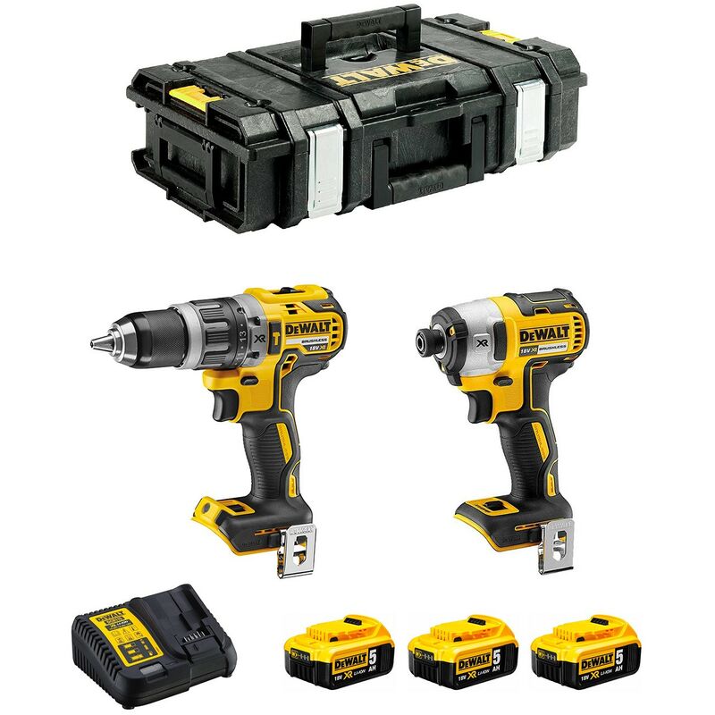 foto del prodotto dewalt kit dck266p3 dcd796 dcf887 3 x 5,0 ah dcb115 ds150 