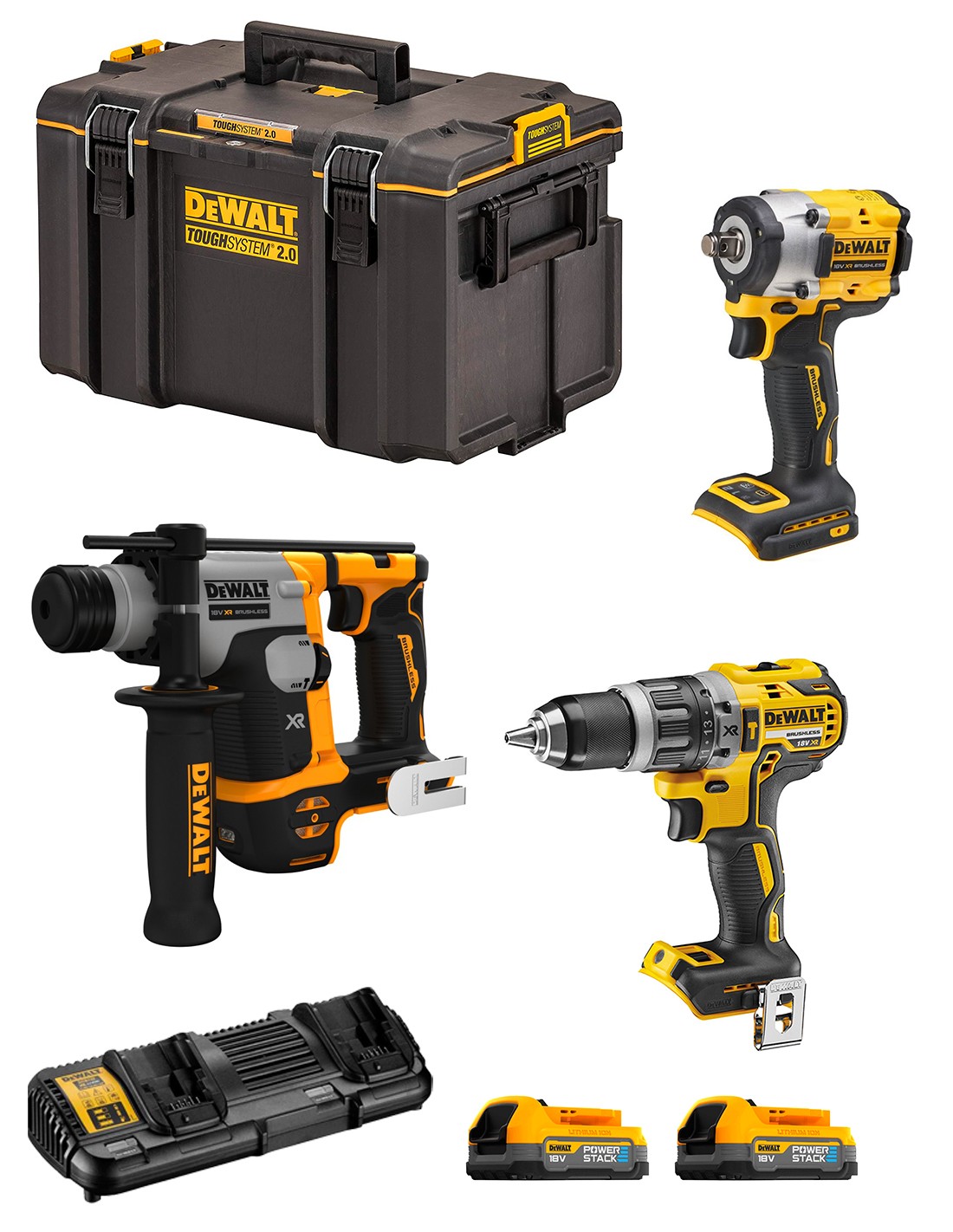 foto del prodotto dewalt kit dwk306ps dch172 dcf921 dcd796 2.. 8435587925828