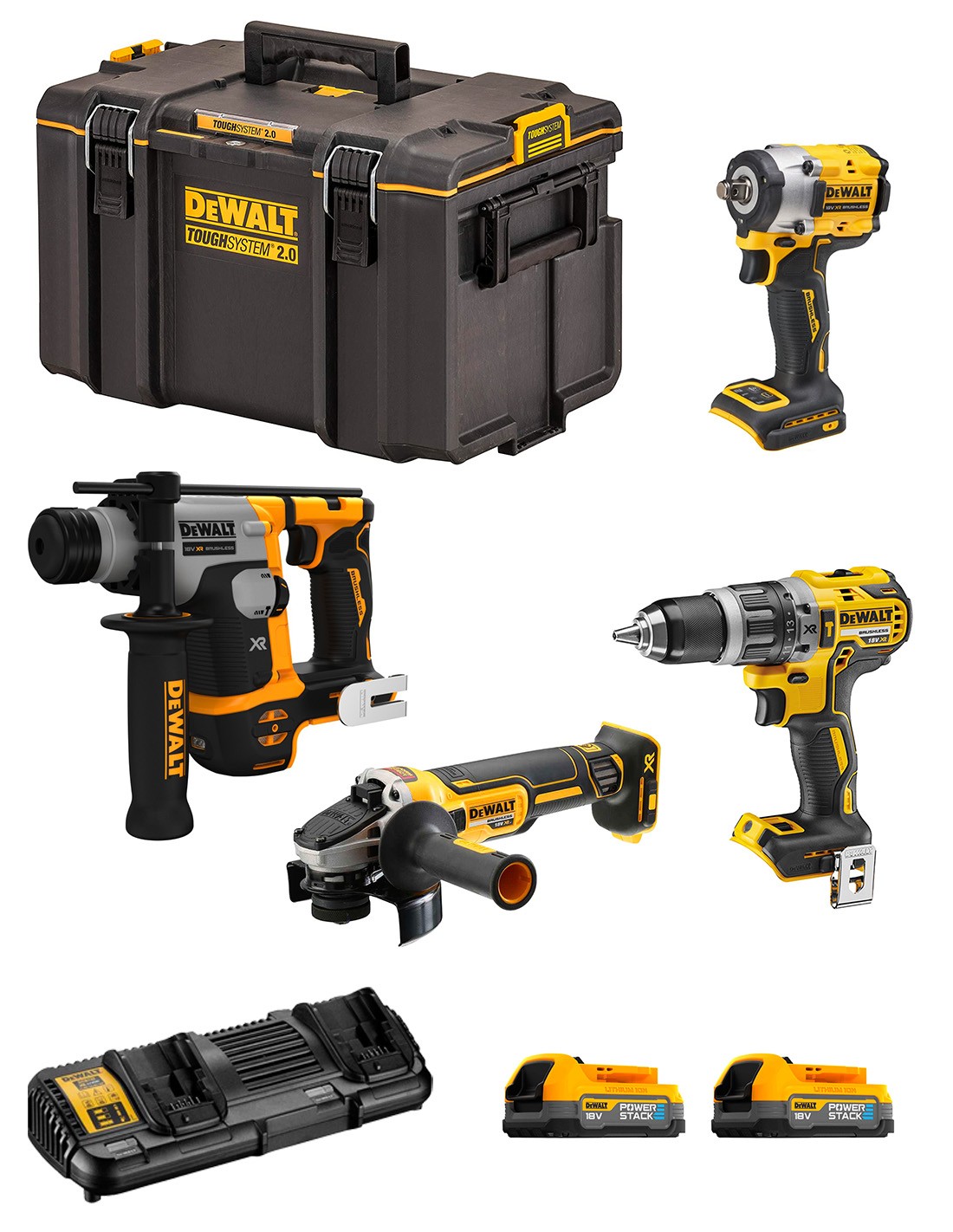 foto del prodotto dewalt kit dwk405ps dch172 dcf921 dcd796 .. 8435587925866