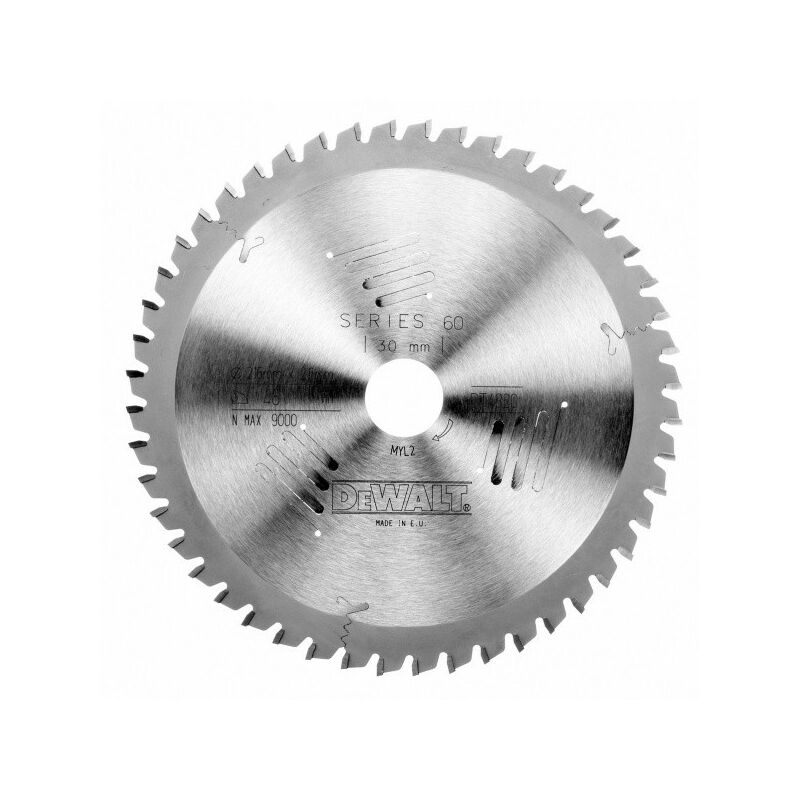 foto del prodotto dewalt lama per sega stazionaria 216 foro 30 mm 48 denti negativi per tutti gli usi dt4320