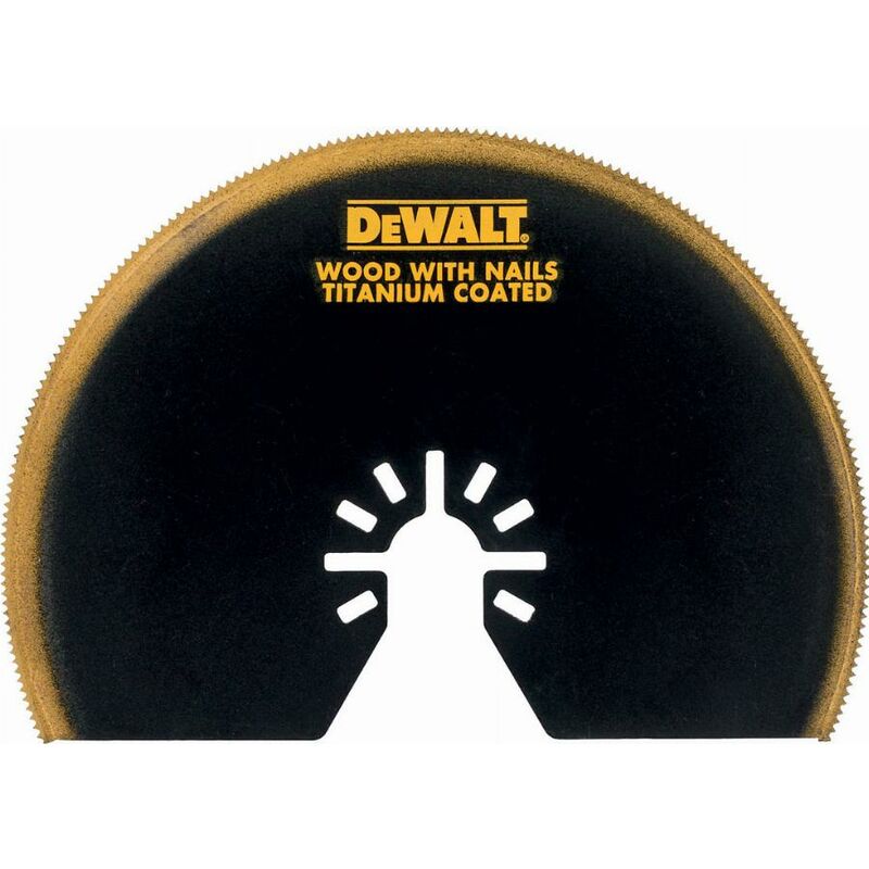 foto del prodotto dewalt lama semicircolare in titanio 100 mm per multicutter dt20709