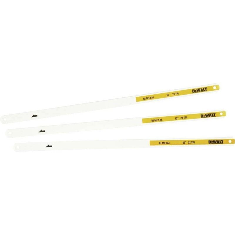 foto del prodotto dewalt lame per sega bimetallica 300 mm 3 pz. con 18 24 32 tpi dwht0 20558
