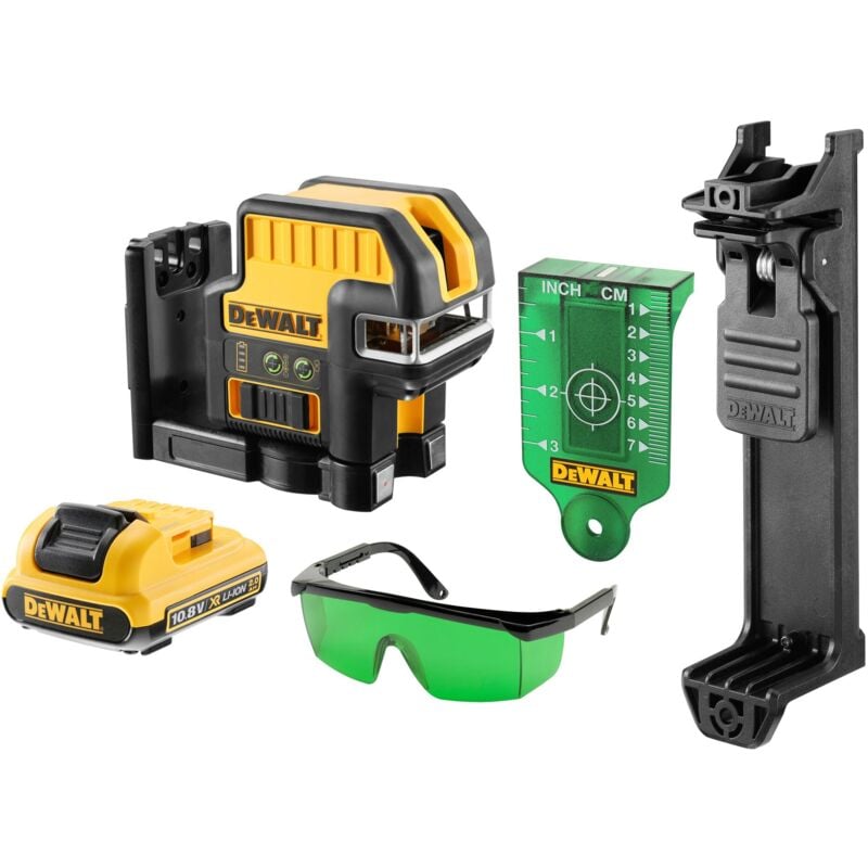 foto del prodotto dewalt laser a punti dce0825d1g, verde, 10,8 v, 1x 2,0 ah e caricabatterie in valigetta