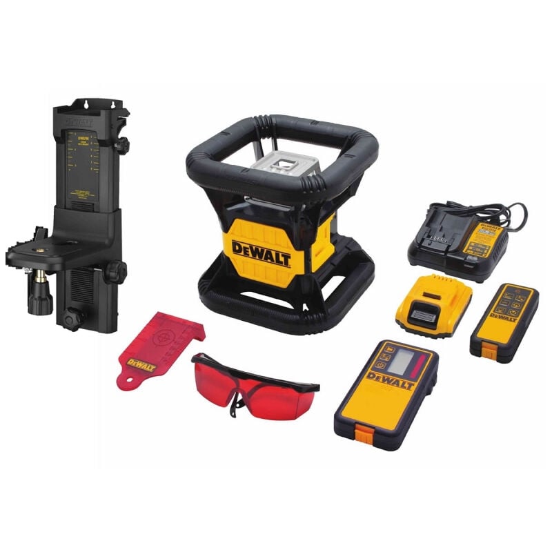 foto del prodotto dewalt livella laser rotante per esterni stanley 18v a doppia pendenza dce079d1r