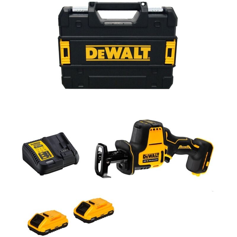 foto del prodotto dewalt mini sega universale dcs369m2 2 x 4,0 ah dcb115 tstak ii 