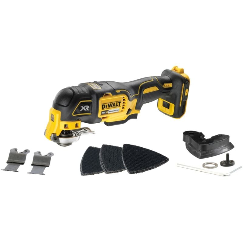 foto del prodotto dewalt multiutensile a batteria 18v dcs356n senza batteria e caricabatterie in scatola