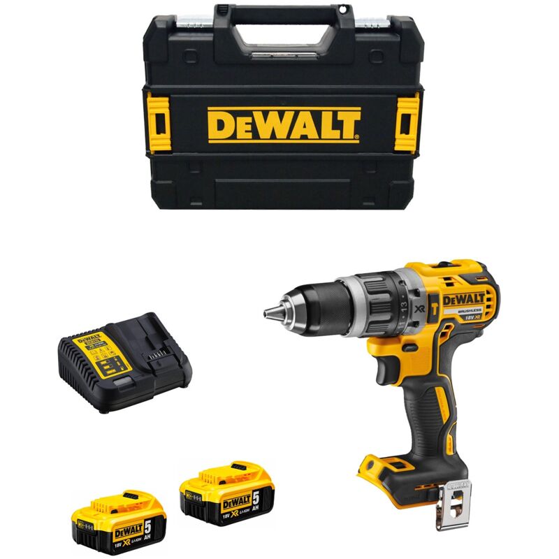 foto del prodotto dewalt perceuse percussion 18v 2 batteries li ion 5ah chargeur coffret tstak dcd796p2