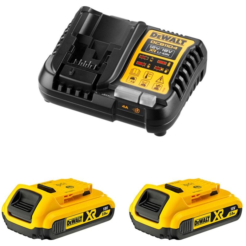 foto del prodotto dewalt power set dcb1104d2 2 x 2,0 ah dcb1104 