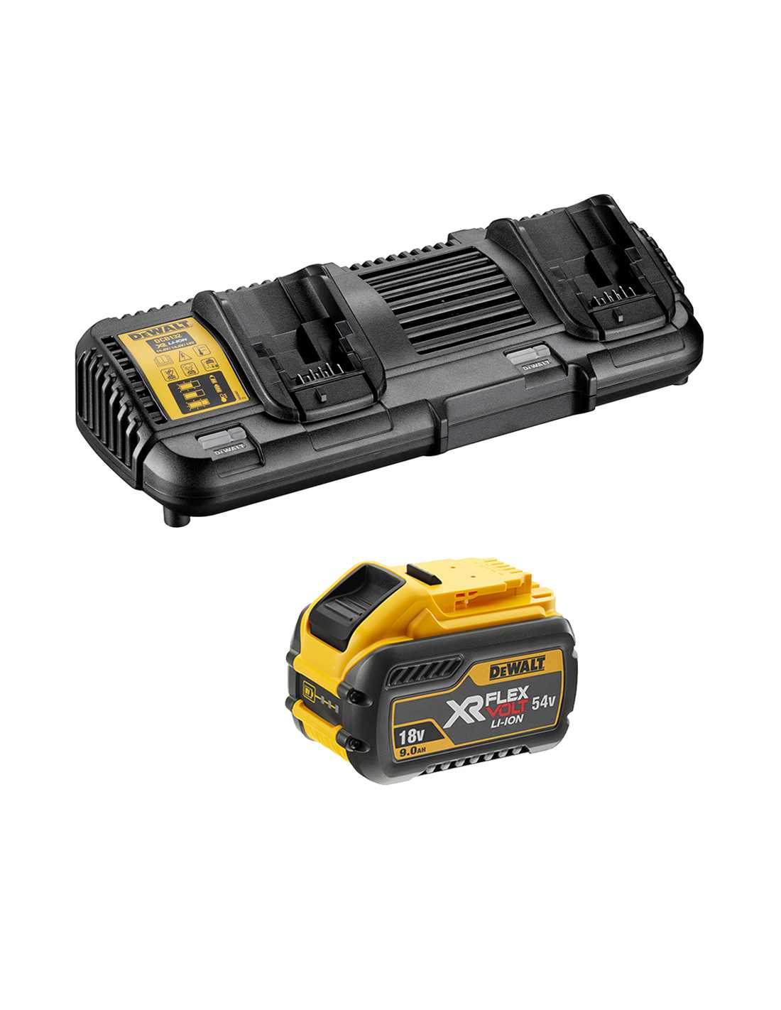 foto del prodotto dewalt power set flexvolt dcb132x1 1 x 54v 18v 9,0 ah dcb132 8435587909927