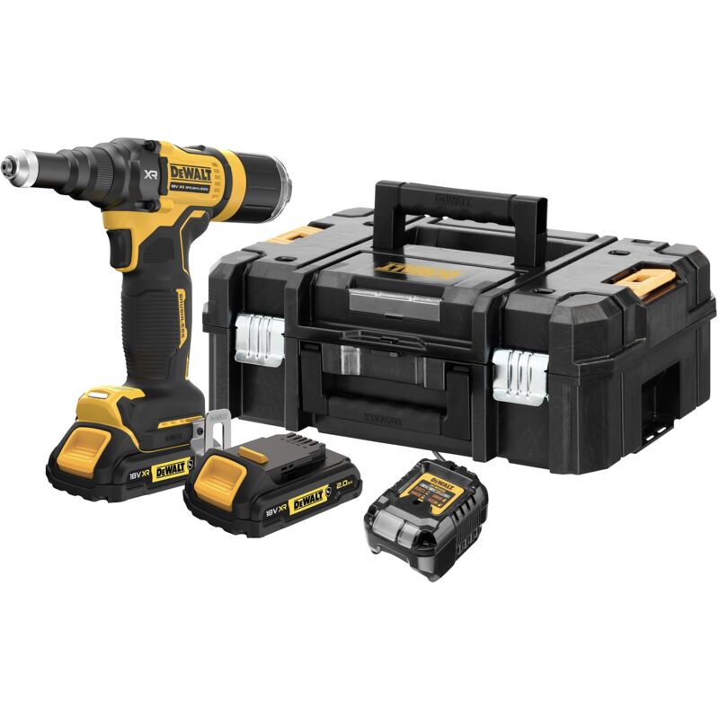 foto del prodotto dewalt rivettatrice dcf403d2gt qw 18v 2ah