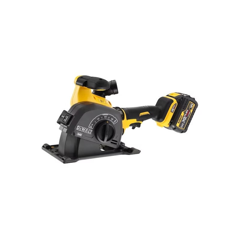 foto del prodotto dewalt scanalatrice per calcestruzzo senza spazzole xr flexvolt 54v 2ah dcg200t2 qw