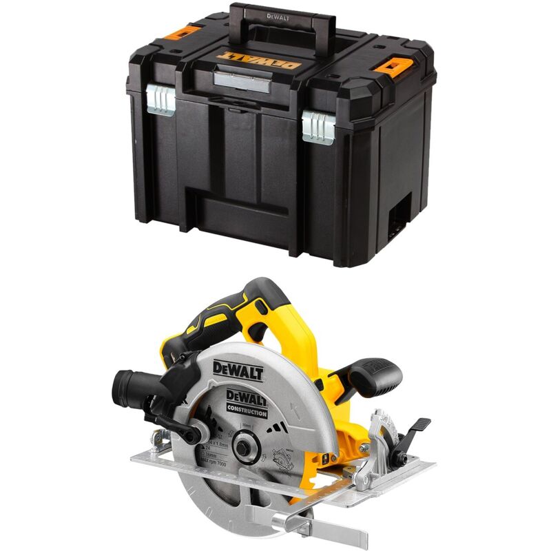 foto del prodotto dewalt sega circolare 18v xr 184 mm in valigetta tstak vi dcs570nt xj solo macchina 